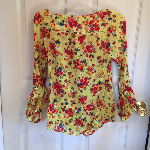 Anthropologie Floral Button Down Top - Picture 3 of 4